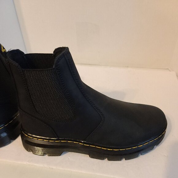 Dr Martens Boots Mens 7 Soft Air Wair Pull On Leather Slip Oil Resistant NEW - Picture 6 of 6